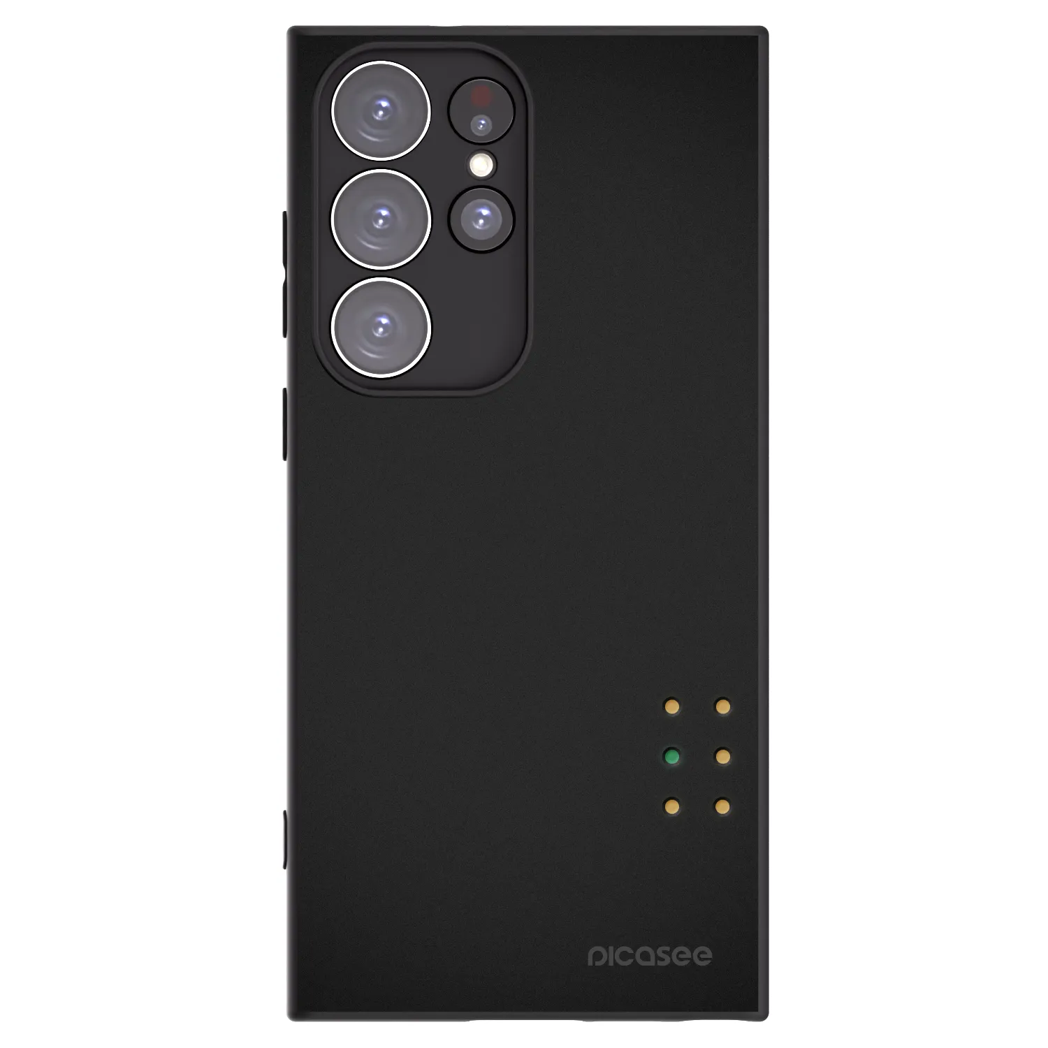 Picasee crna silikonska maskica za Samsung Galaxy S23 Ultra 5G - Pulse