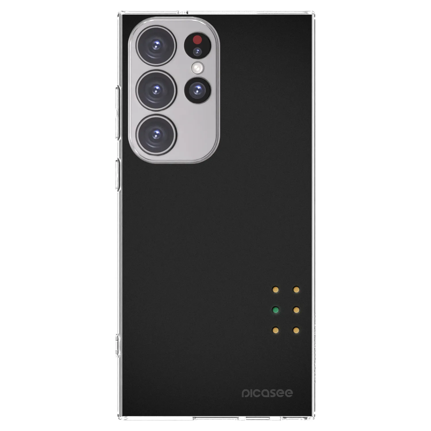 Picasee silikonska prozirna maskica za Samsung Galaxy S23 Ultra 5G - Pulse