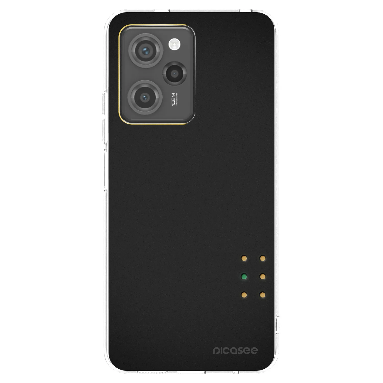 Picasee crna silikonska maskica za Xiaomi Poco X5 Pro - Pulse