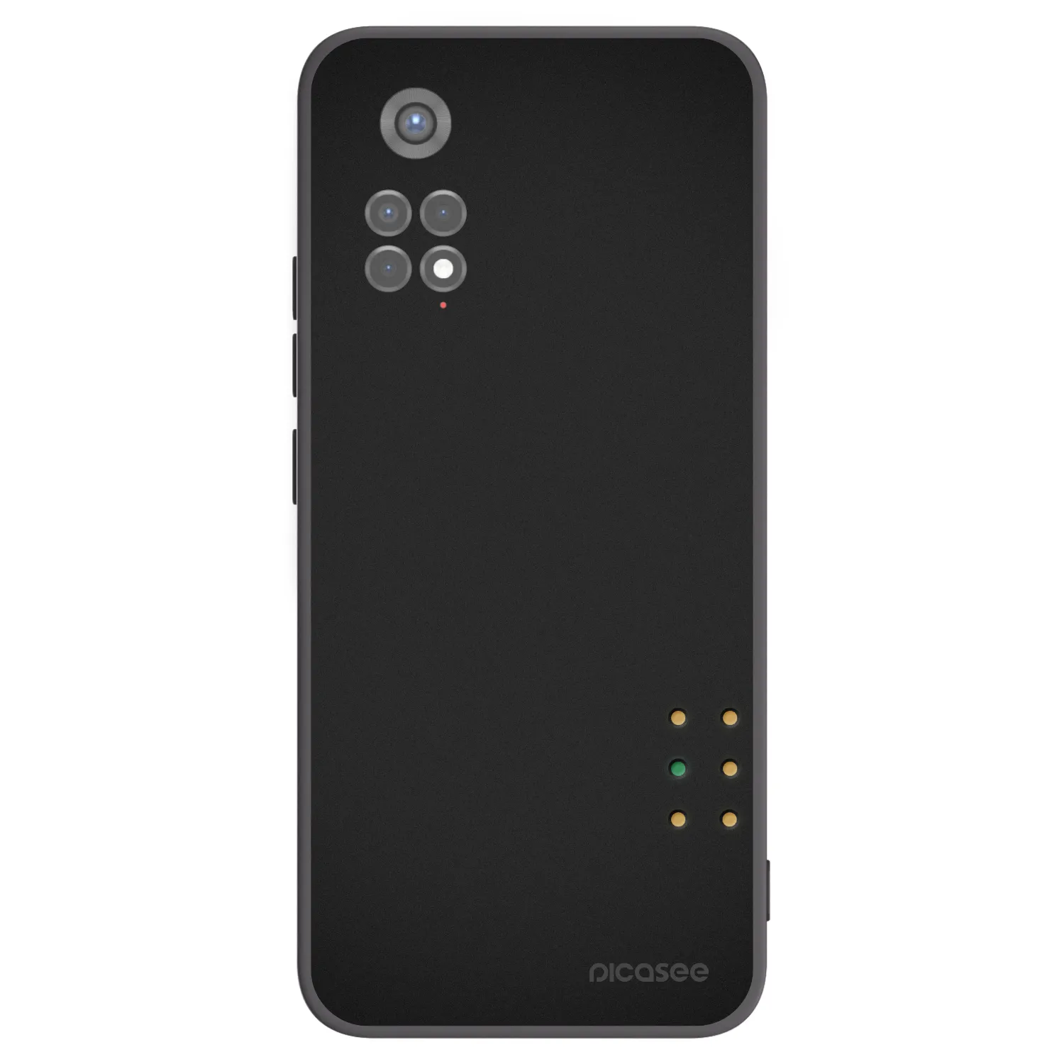 Picasee crna silikonska maskica za Xiaomi Redmi Note 11S 5G - Pulse