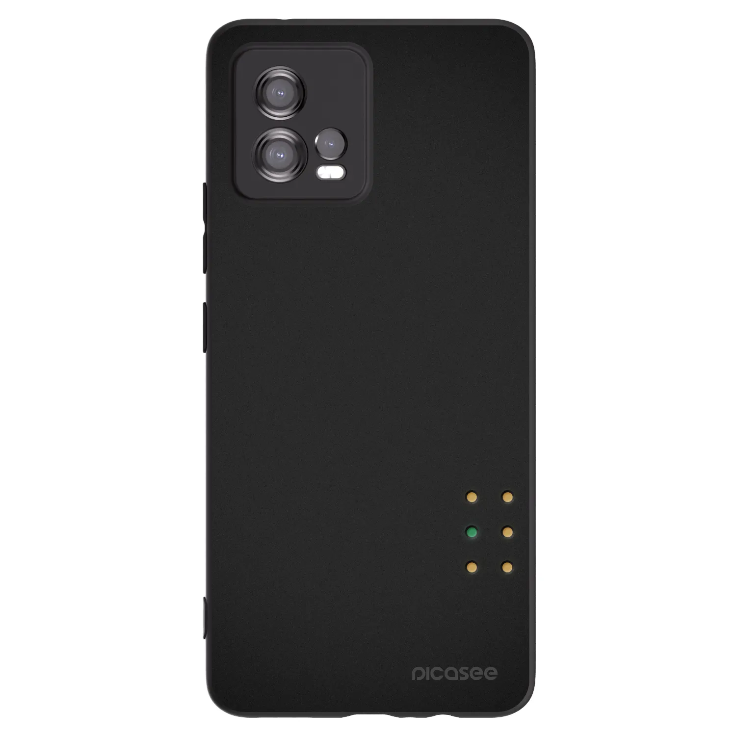 Picasee crna silikonska maskica za Motorola Moto G72 - Pulse