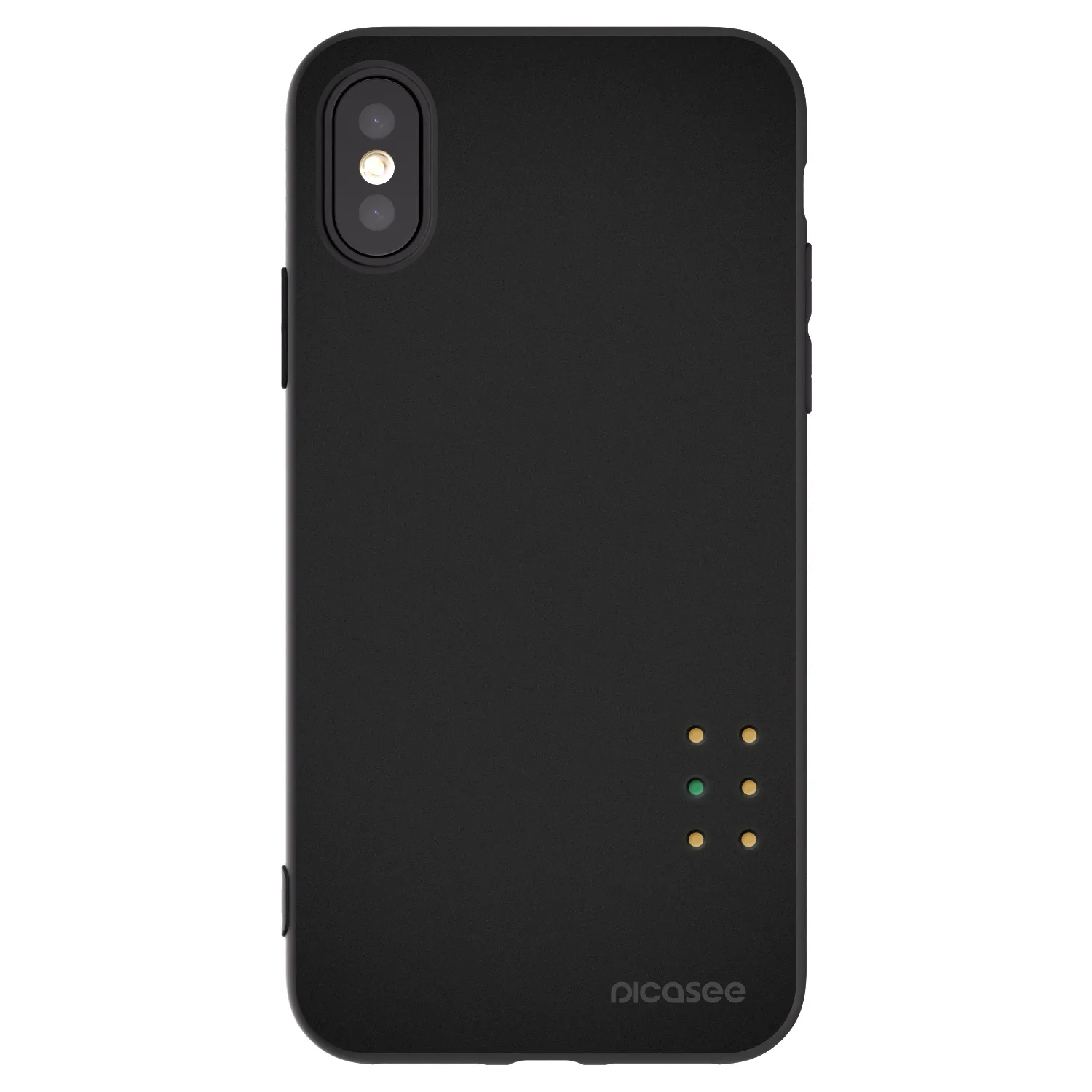 Picasee crna silikonska maskica za Apple iPhone X/XS - Pulse
