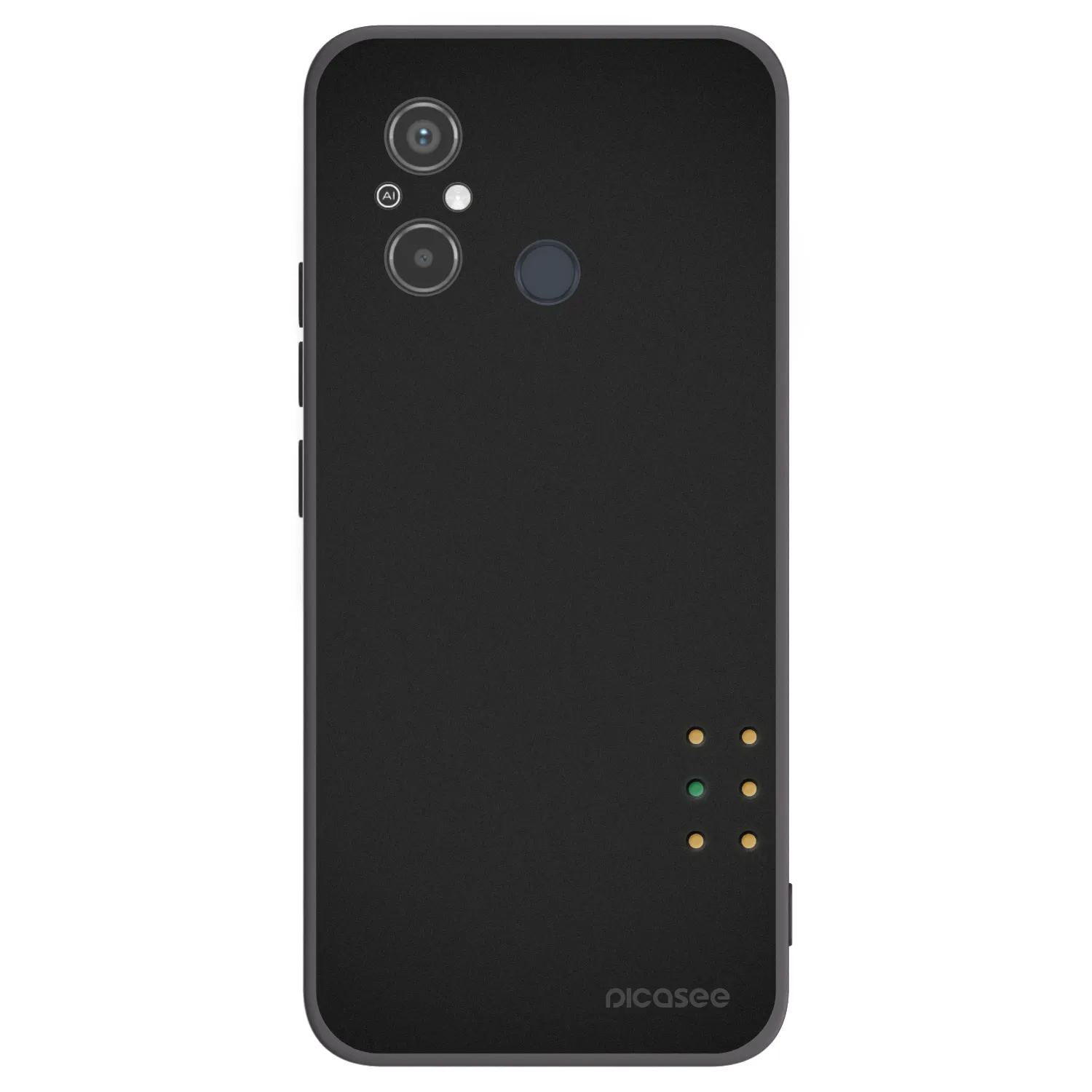 Picasee crna silikonska maskica za Xiaomi Redmi 12C - Pulse