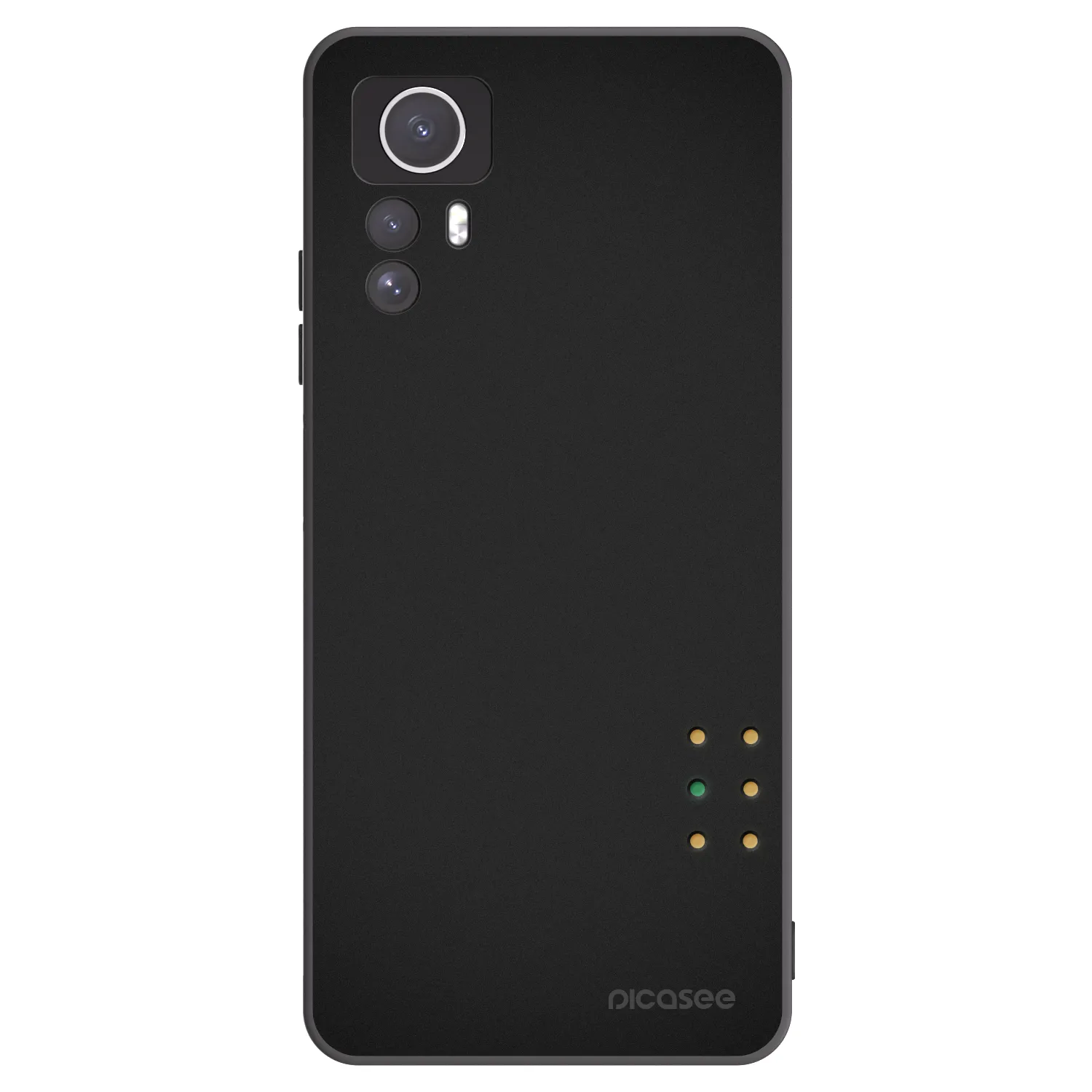 Picasee crna silikonska maskica za Xiaomi Redmi Note 12S - Pulse
