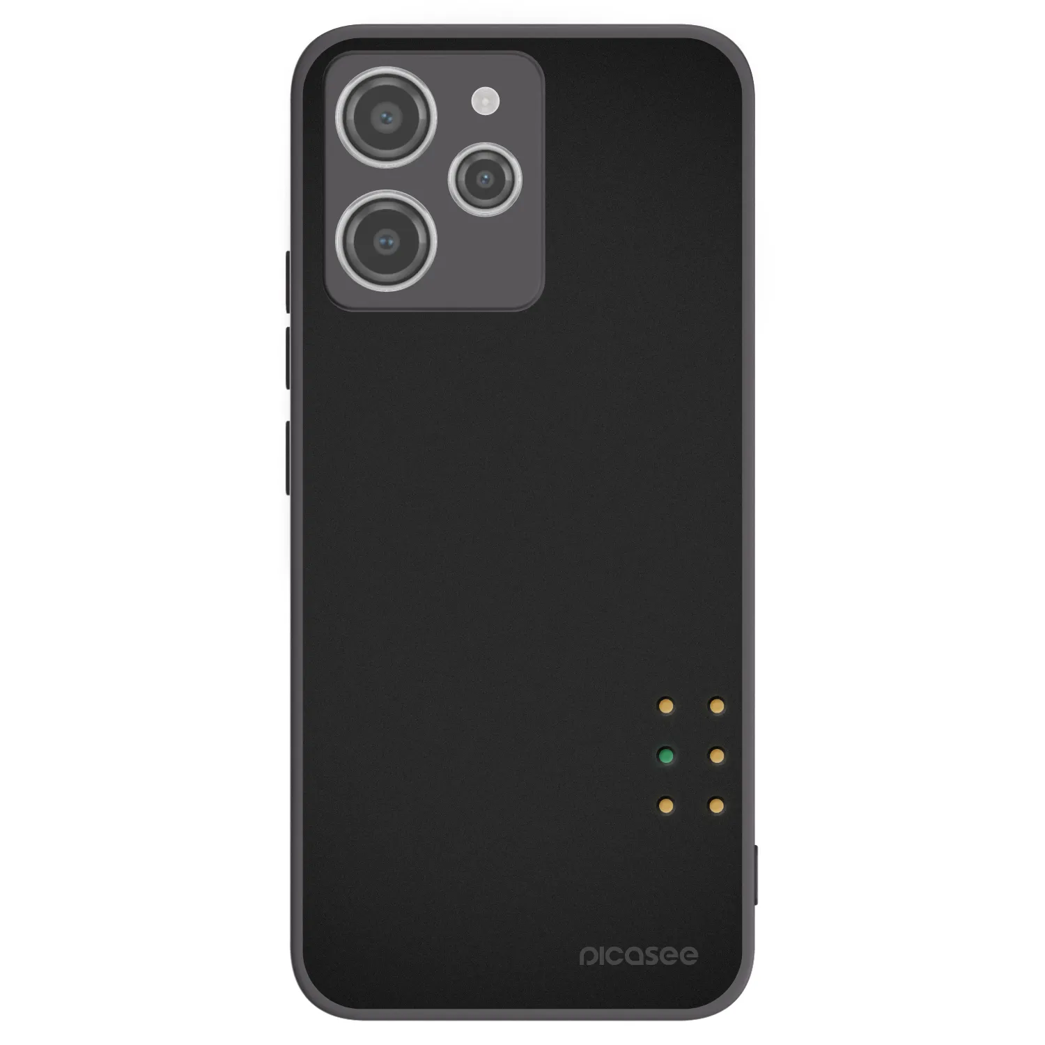 Picasee crna silikonska maskica za Xiaomi Redmi 12 4G - Pulse