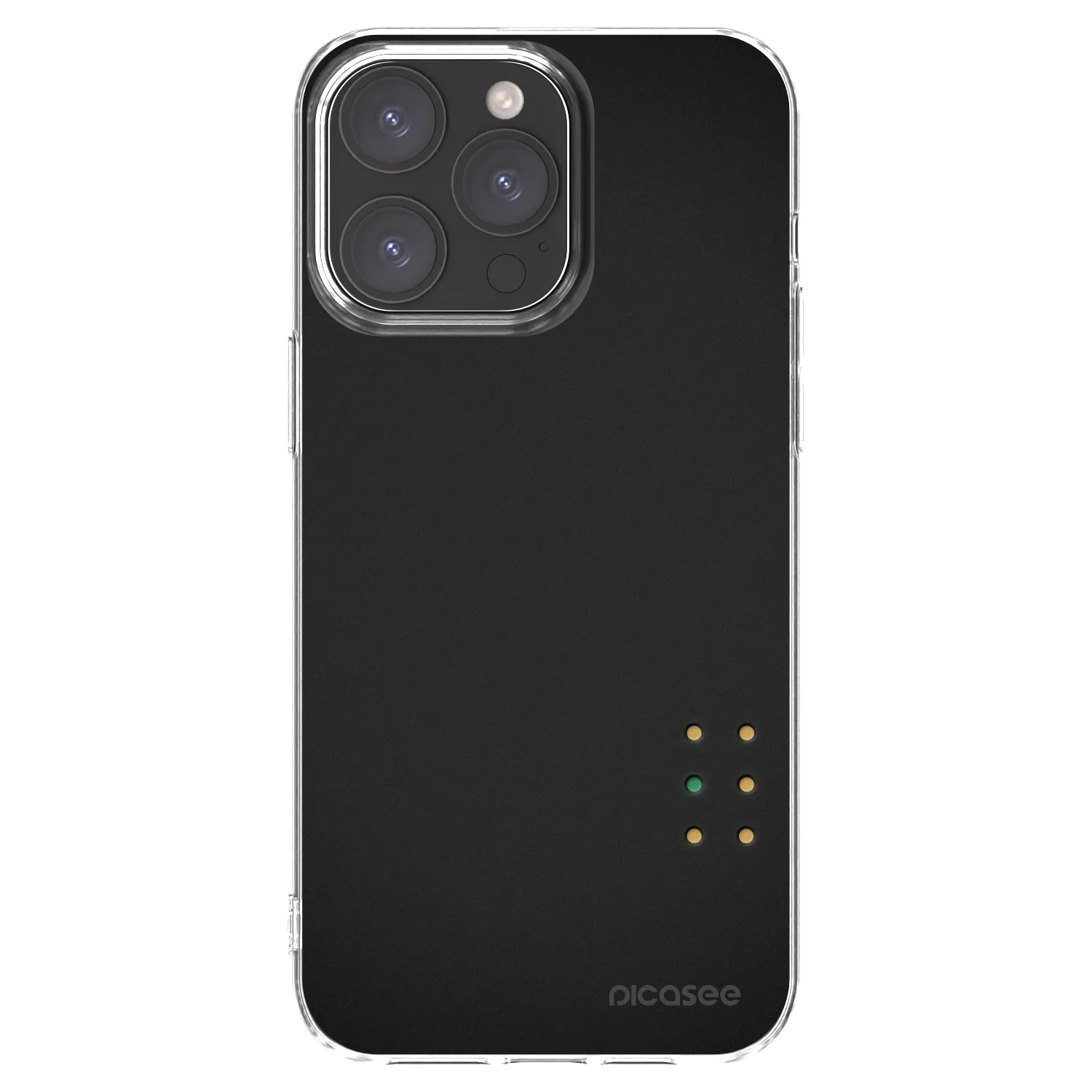 Picasee silikonska prozirna maskica za Apple iPhone 15 Pro Max - Pulse