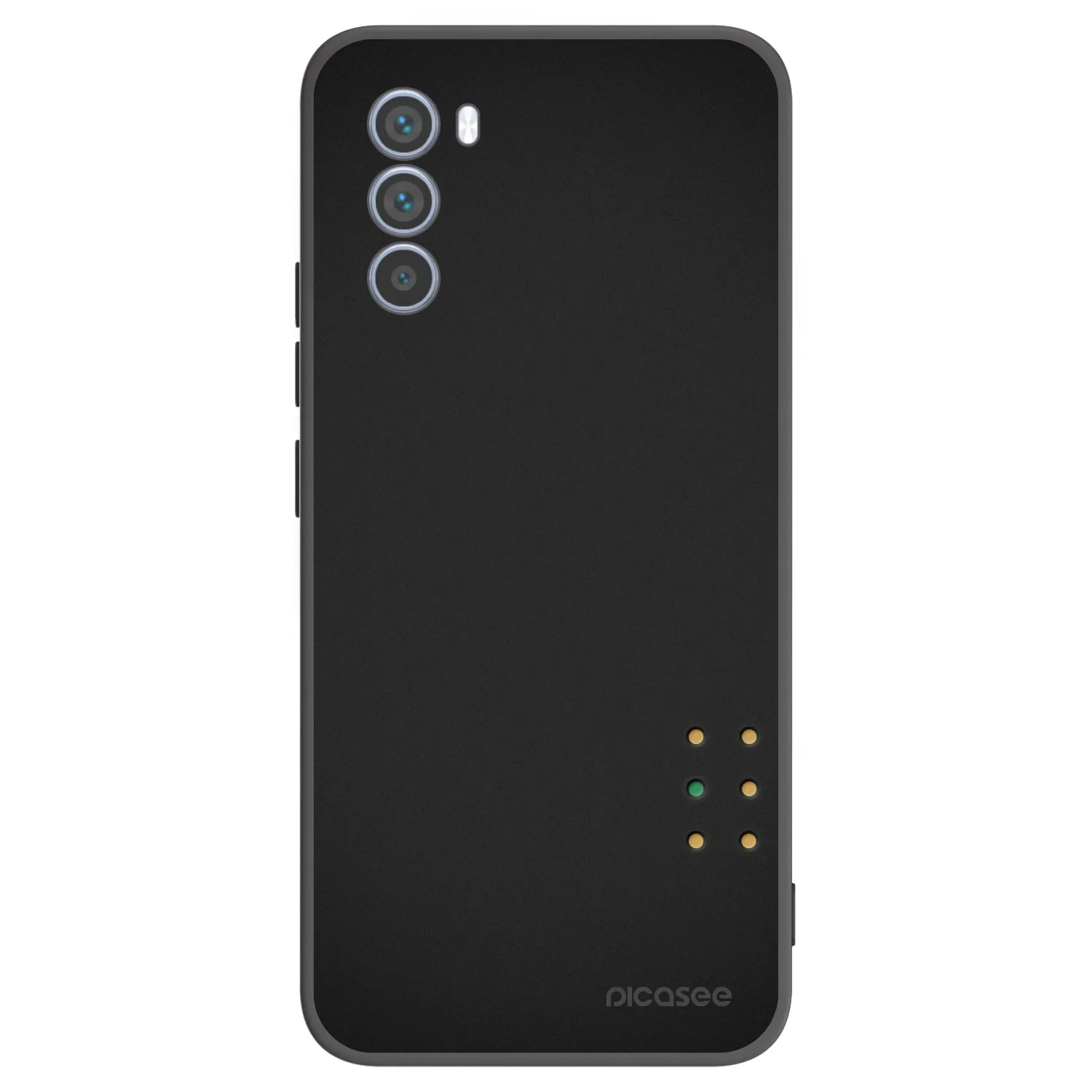 Picasee crna silikonska maskica za Motorola Moto G62 - Pulse