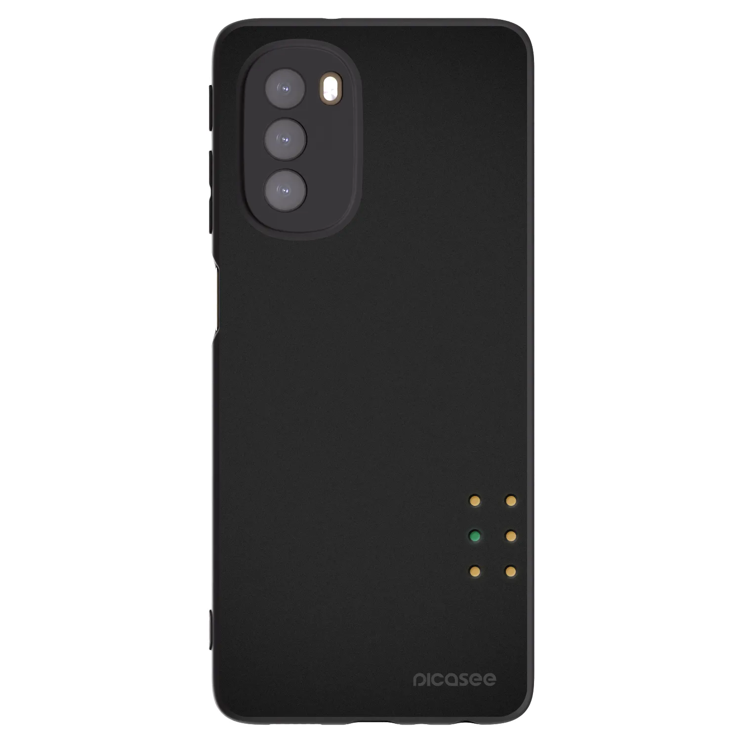 Picasee crna silikonska maskica za Motorola Moto G51 - Pulse