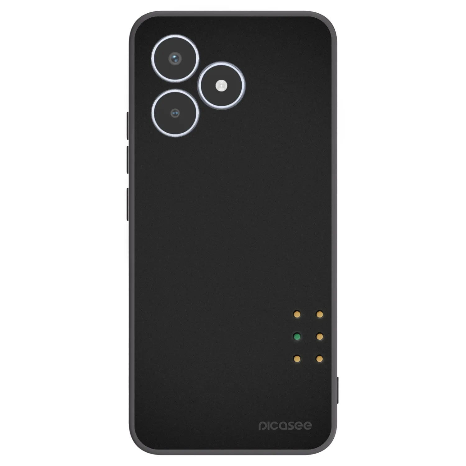 Picasee crna silikonska maskica za Realme C53 - Pulse