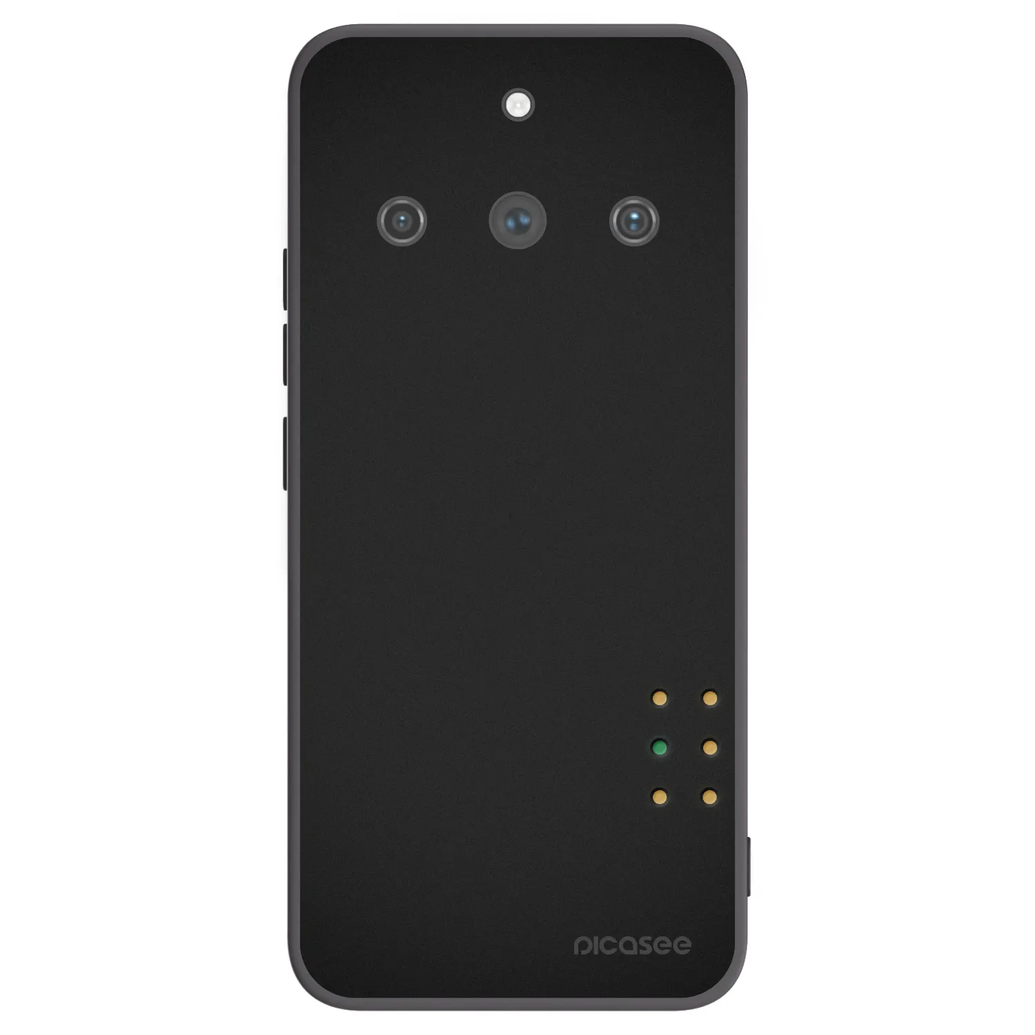 Picasee crna silikonska maskica za Realme 11 Pro+ - Pulse