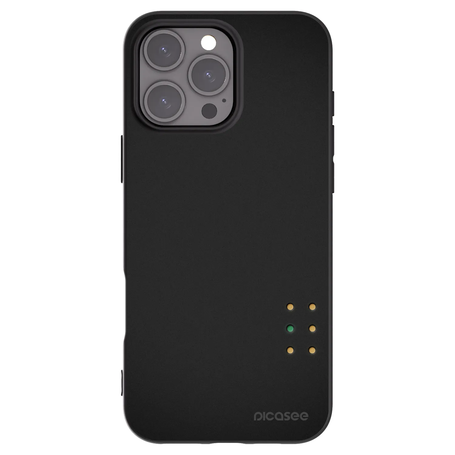 Picasee crna silikonska maskica za Apple iPhone 16 Pro Max - Pulse