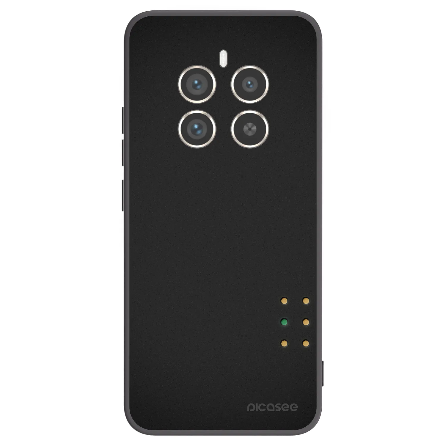 Picasee crna silikonska maskica za Realme 12 Pro 5G - Pulse