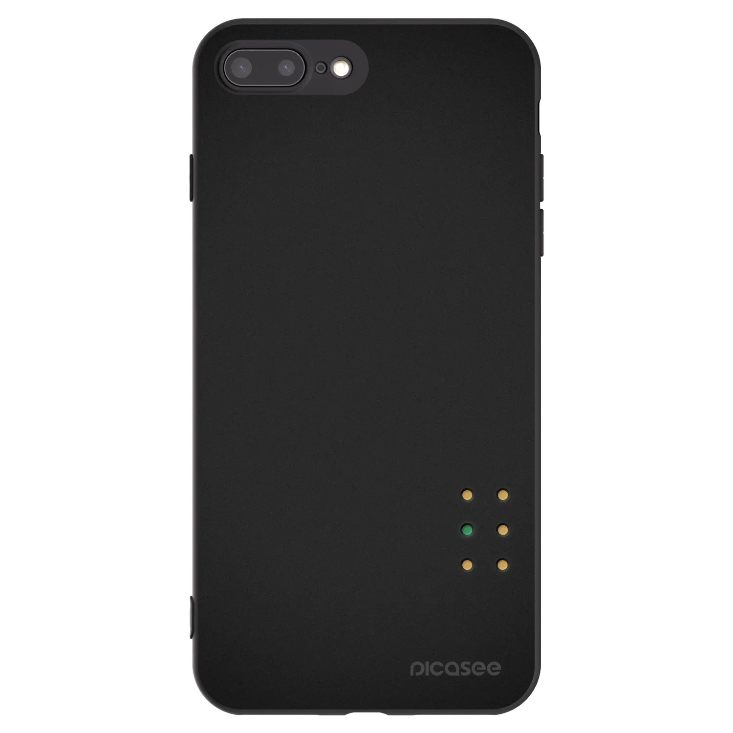 Picasee crna silikonska maskica za Apple iPhone 7 Plus - Pulse