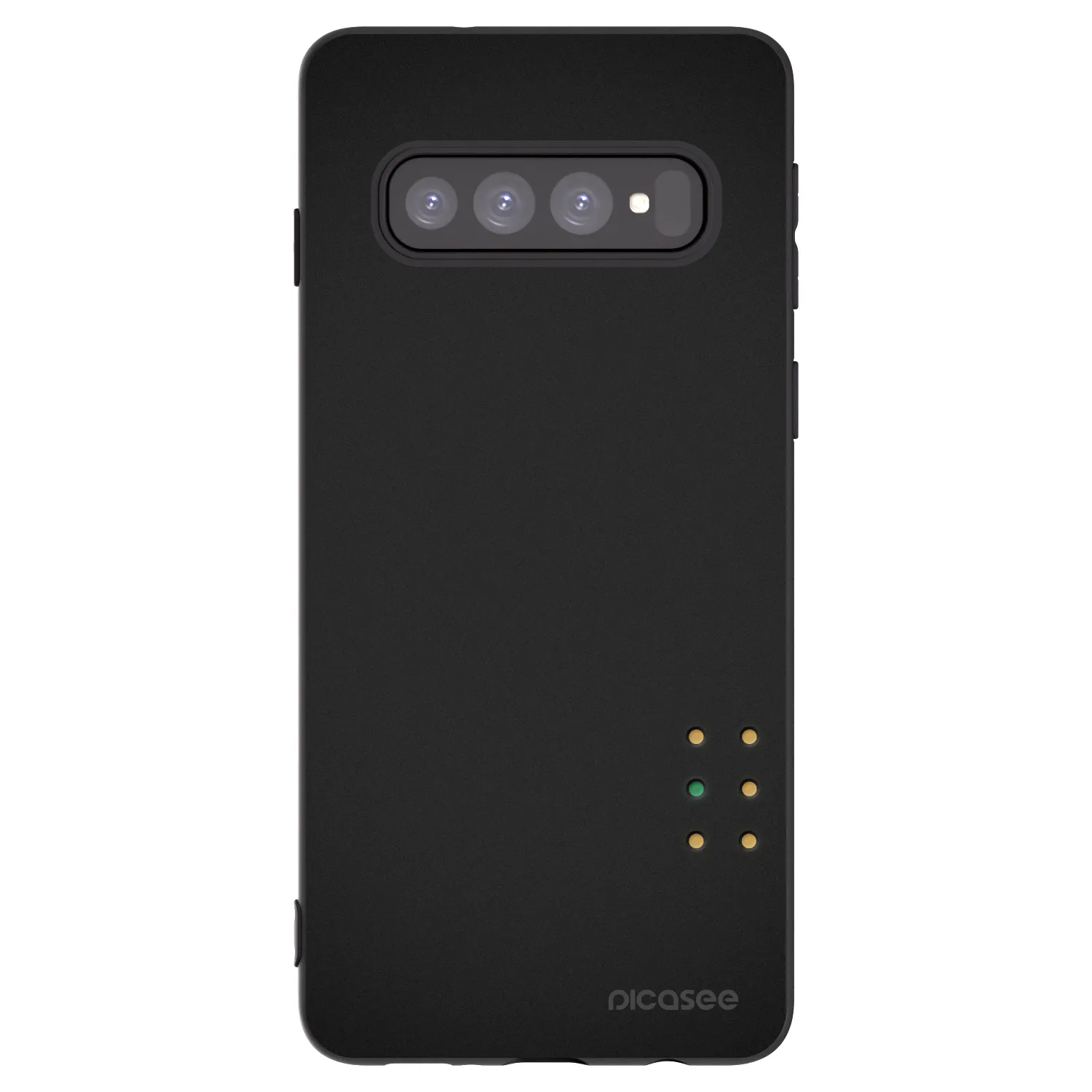 Picasee crna silikonska maskica za Samsung Galaxy S10 G973 - Pulse