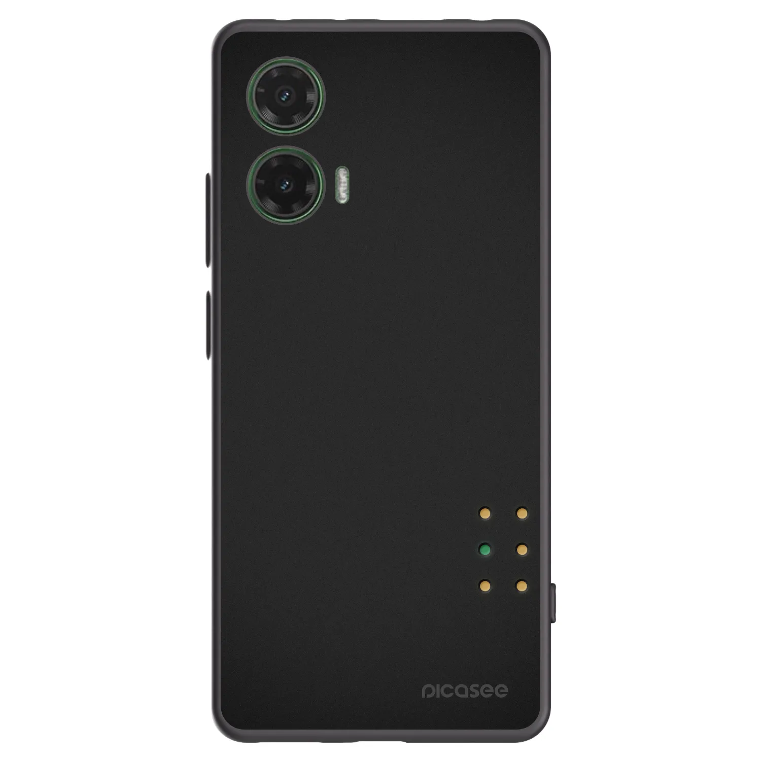 Picasee crna silikonska maskica za Motorola Moto G35 5G - Pulse