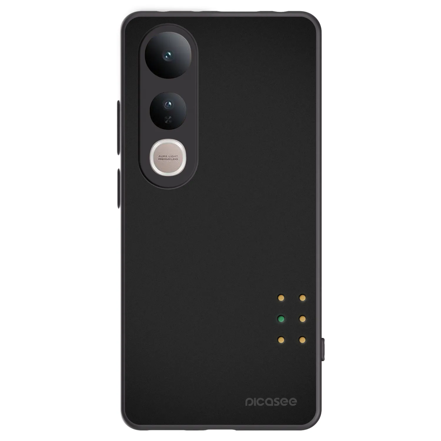 Picasee crna silikonska maskica za Vivo V50 Lite 5G - Pulse