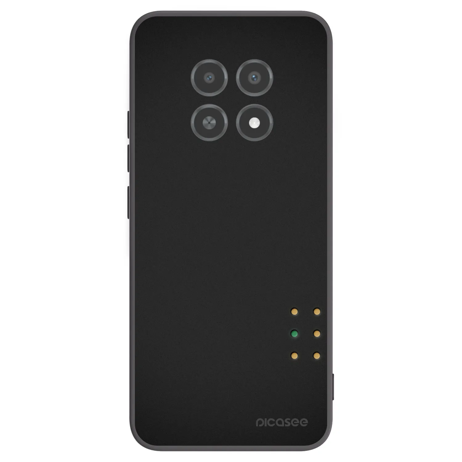 Picasee crna silikonska maskica za Realme 12X - Pulse