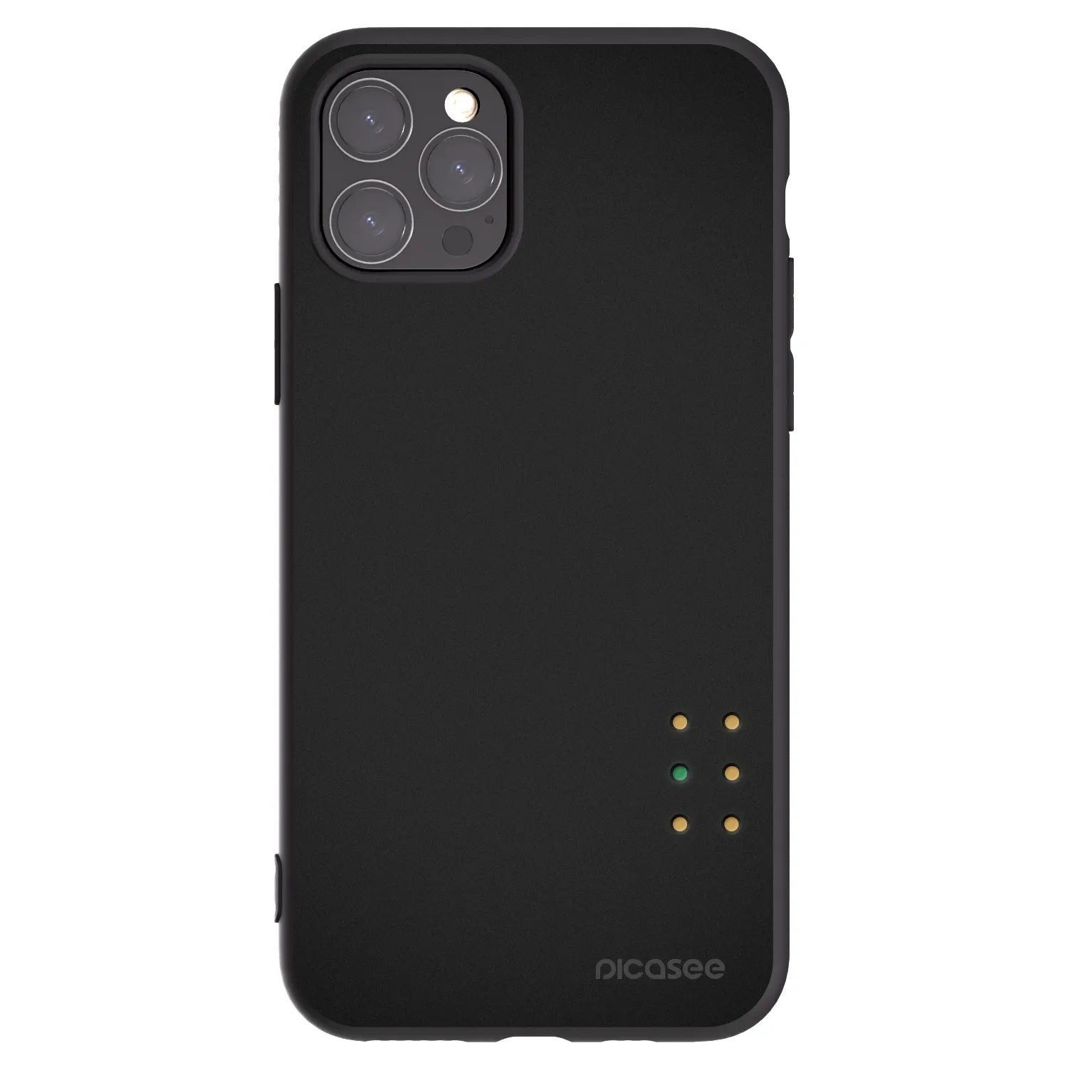 Picasee crna silikonska maskica za Apple iPhone 11 Pro - Pulse