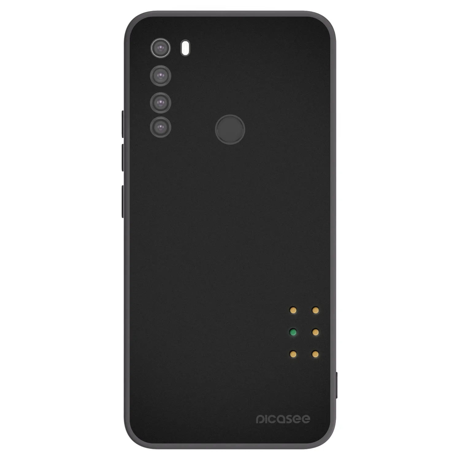 Picasee crna silikonska maskica za Xiaomi Redmi Note 8 - Pulse