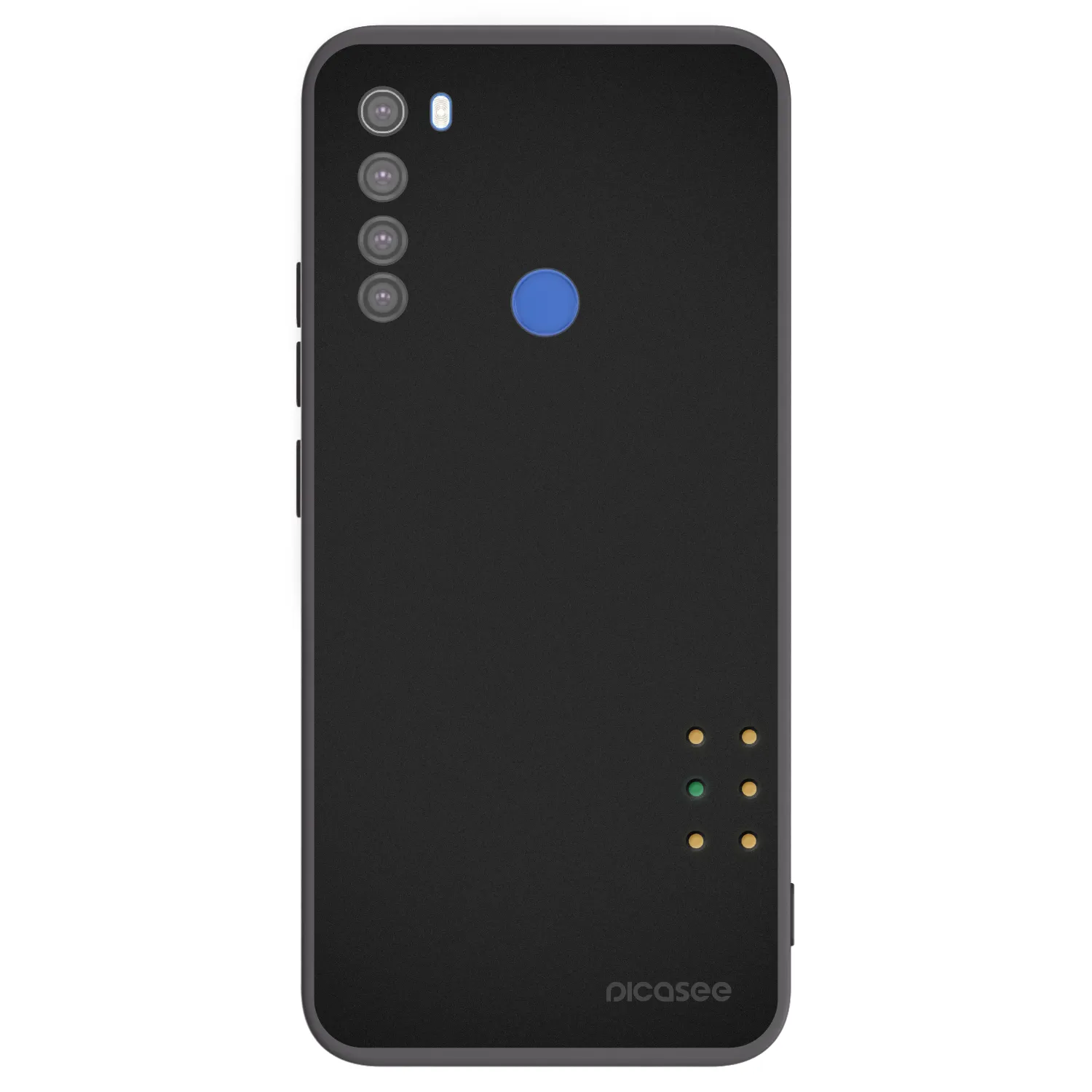 Picasee crna silikonska maskica za Xiaomi Redmi Note 8T - Pulse