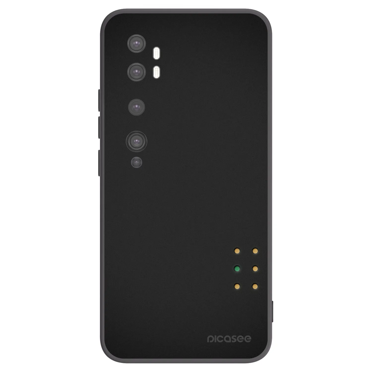 Picasee crna silikonska maskica za Xiaomi Mi Note 10 (Pro) - Pulse