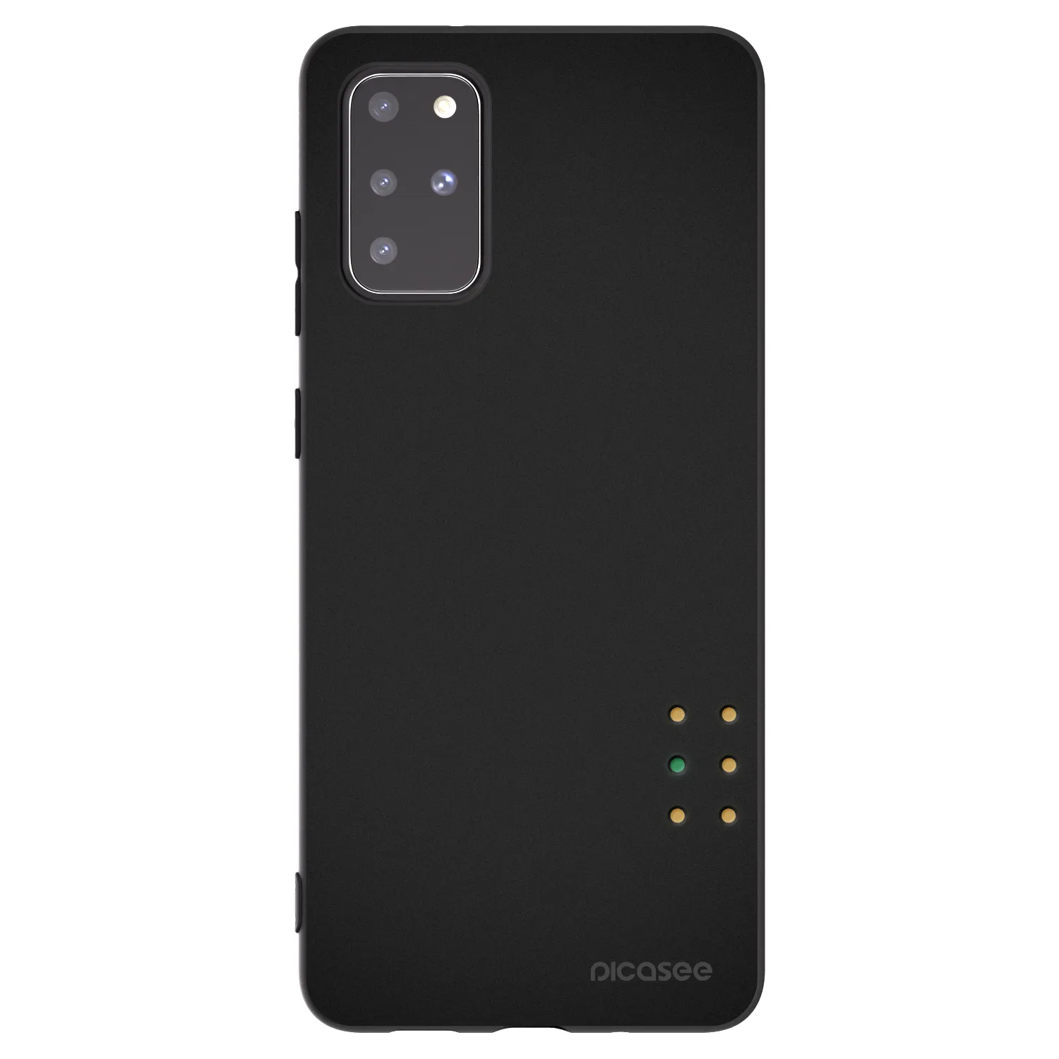 Picasee crna silikonska maskica za Samsung Galaxy S20+ G985F - Pulse