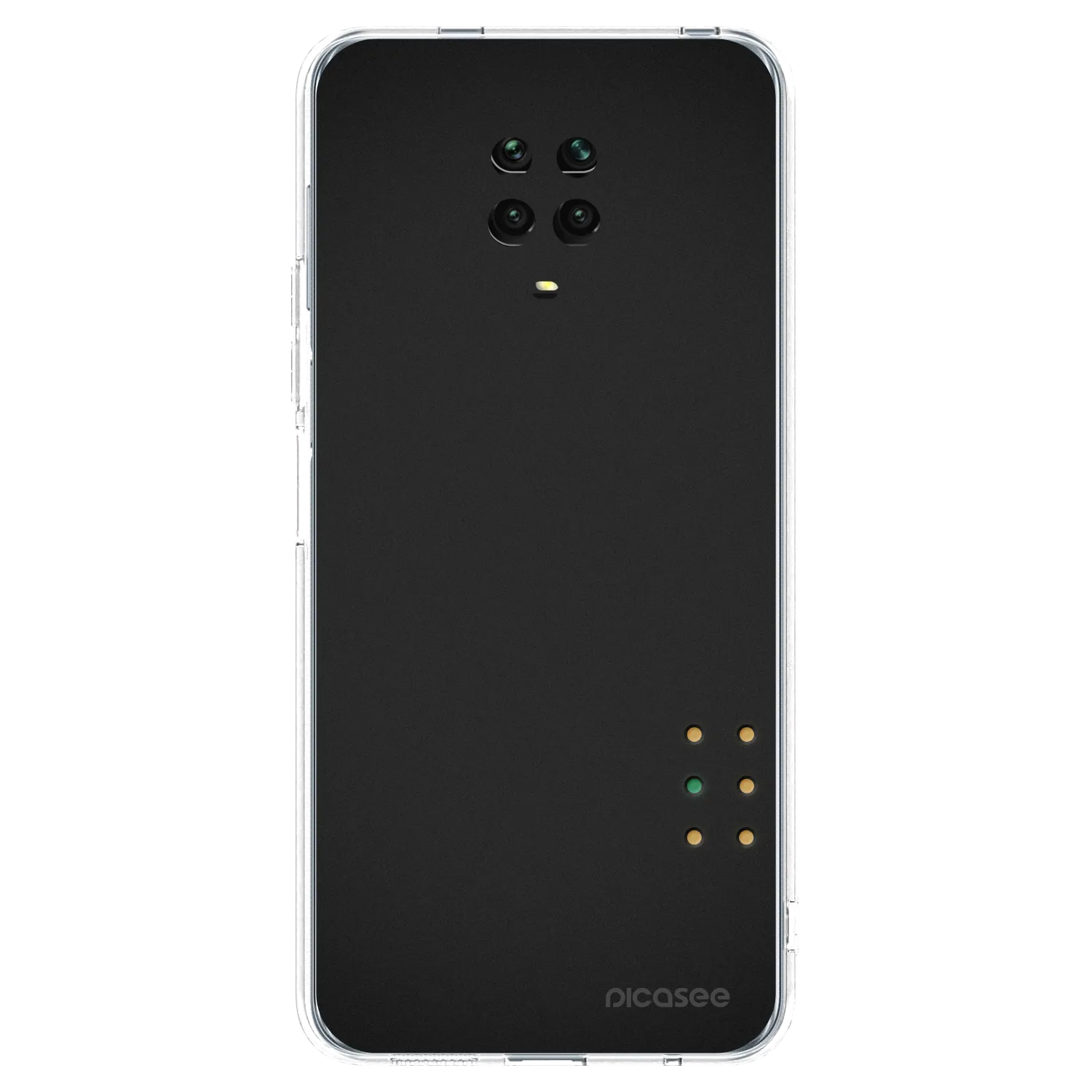 Picasee silikonska prozirna maskica za Xiaomi Redmi Note 9 Pro - Pulse