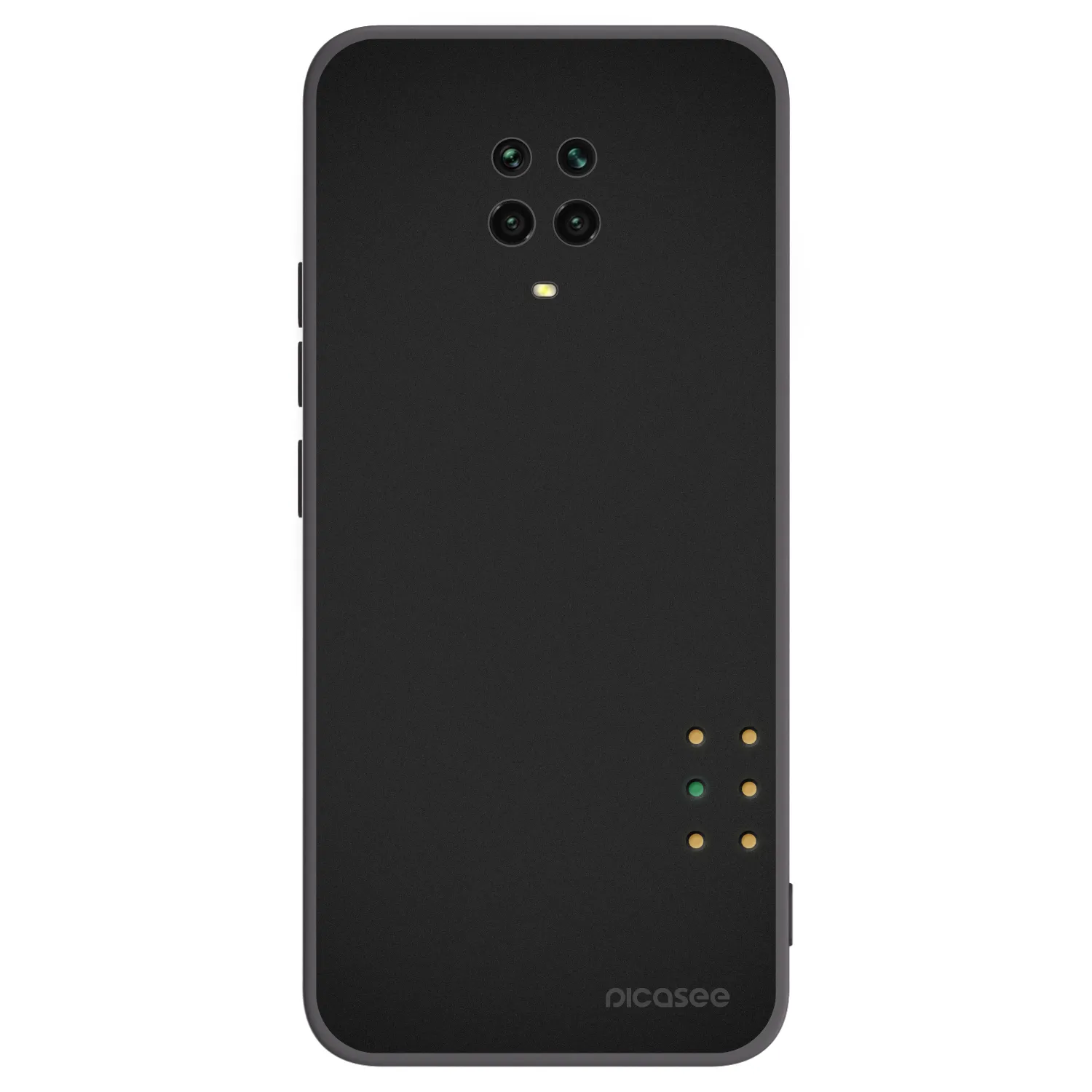 Picasee crna silikonska maskica za Xiaomi Redmi Note 9 Pro - Pulse