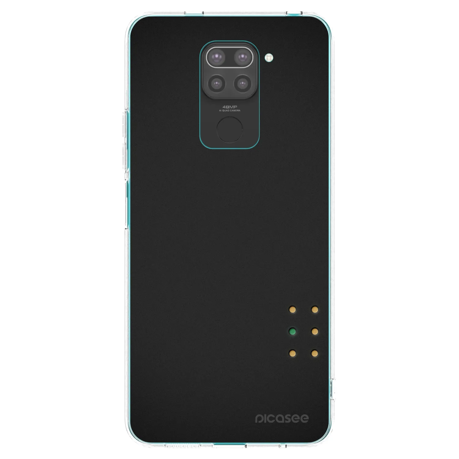 Picasee crna silikonska maskica za Xiaomi Redmi Note 9 - Pulse