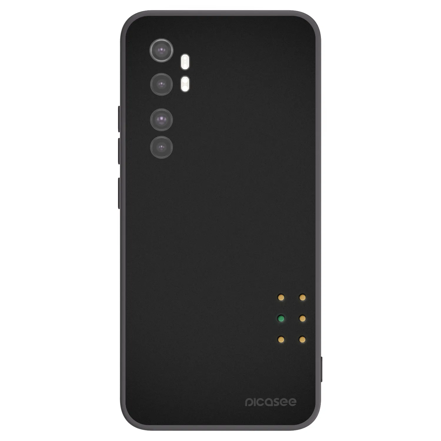 Picasee crna silikonska maskica za Xiaomi Mi Note 10 Lite - Pulse