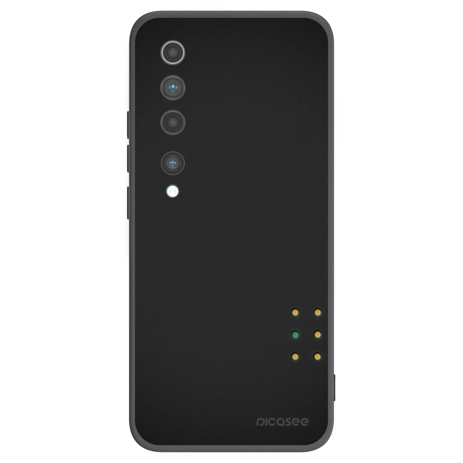 Picasee crna silikonska maskica za Xiaomi Mi 10 - Pulse