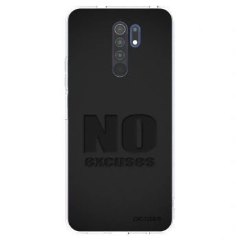 Picasee silikonska prozirna maskica za Xiaomi Redmi 9 - No Excuses
