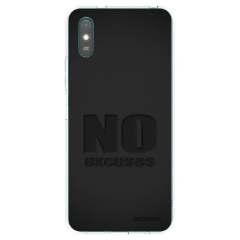 Picasee silikonska prozirna maskica za Xiaomi Redmi 9A - No Excuses