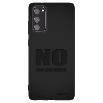 Picasee crna silikonska maskica za Samsung Galaxy S20 FE - No Excuses