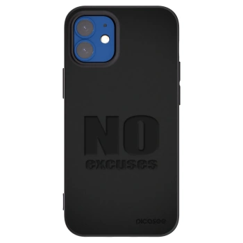 Picasee crna silikonska maskica za Apple iPhone 12 mini - No Excuses