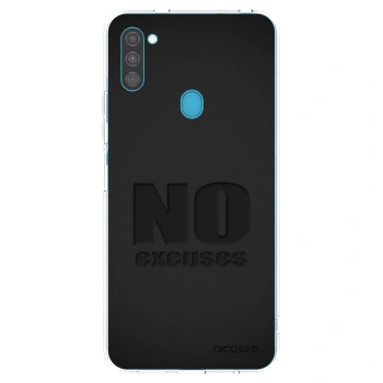 Picasee silikonska prozirna maskica za Samsung Galaxy M11 - No Excuses