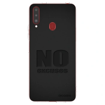 Picasee silikonska prozirna maskica za Samsung Galaxy A20s - No Excuses