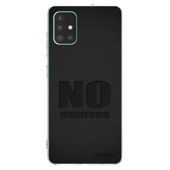 Picasee silikonska prozirna maskica za Samsung Galaxy M51 M515F - No Excuses