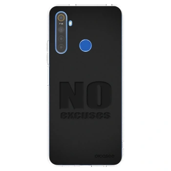 Picasee silikonska prozirna maskica za Realme 5 - No Excuses