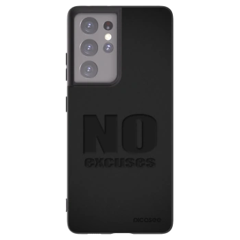 Picasee crna silikonska maskica za Samsung Galaxy S21 Ultra 5G G998B - No Excuses