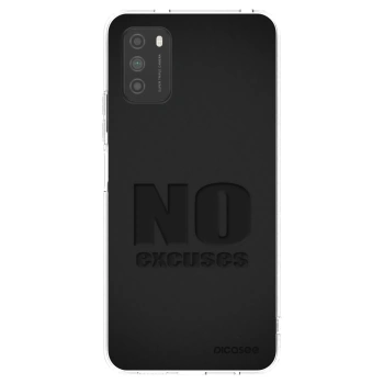 Picasee silikonska prozirna maskica za Xiaomi Poco M3 - No Excuses