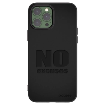 Picasee crna silikonska maskica za Apple iPhone 13 Pro Max - No Excuses