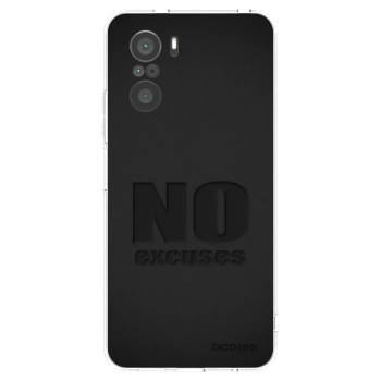 Picasee silikonska prozirna maskica za Xiaomi Poco F3 - No Excuses