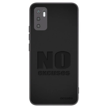 Picasee crna silikonska maskica za Xiaomi Redmi Note 10 5G - No Excuses