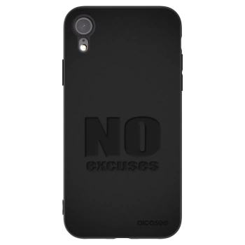 Picasee crna silikonska maskica za Apple iPhone 6 Plus/6S Plus - No Excuses