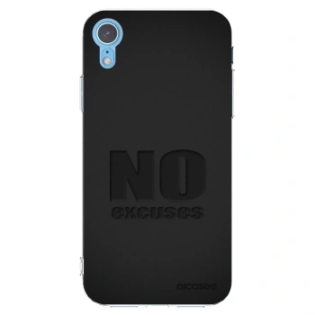 Picasee silikonska prozirna maskica za Apple iPhone XR - No Excuses