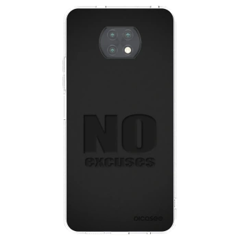 Picasee silikonska prozirna maskica za Xiaomi Redmi Note 9T - No Excuses