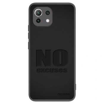 Picasee crna silikonska maskica za Xiaomi 11 Lite 5G NE - No Excuses