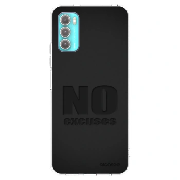 Picasee silikonska prozirna maskica za Motorola Moto G60 - No Excuses