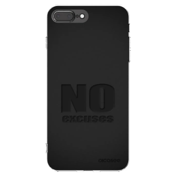 Picasee silikonska prozirna maskica za Apple iPhone 7 Plus - No Excuses